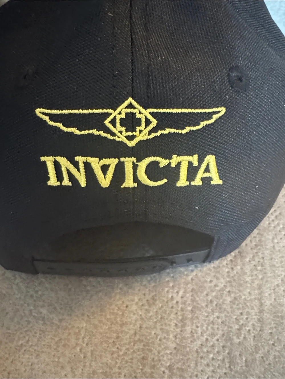 Invicta Racing Black and Yellow Duffel Tote includes Invicta hat!